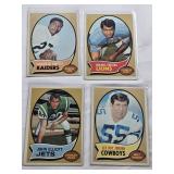 Lot of 10 Vintage Topps Football Cards from 1970 Featuring John Mackey, Gino Cappelletti, Charlie Smith, Bob DeMarco, Ben Hawkins, Emerson Boozer, Rockne Freitas, John Elliott, and Lee Roy Jordan. Lot of 10 Vintage Topps Football Cards from 1970 Featuring John Mackey, Gino Cappelletti, Charlie Smith, Bob DeMarco, Ben Hawkins, Emerson Boozer, Rockne Freitas, John Elliott, and Lee Roy Jordan.