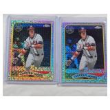 Lot of 2 Chipper Jones 2024 Topps Chrome Mojo Baseball Cards with Topps Chrome 35th Anniversary Design Holo Lot of 2 Chipper Jones 2024 Topps Chrome Mojo Baseball Cards with Topps Chrome 35th Anniversary Design Holo