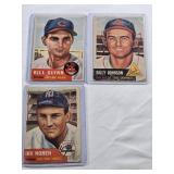 Lot of 3 Vintage Topps Baseball Cards from 1953 Billy Johnson #21, Bill Glynn #171, and Irv Noren #35 Lot of 3 Vintage Topps Baseball Cards from 1953 Billy Johnson #21, Bill Glynn #171, and Irv Noren #35