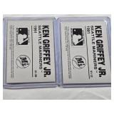 Lot of 2 Ken Griffey Jr. Baseball Cards 1991 - Seattle Mariners Lot of 2 Ken Griffey Jr. Baseball Cards 1991 - Seattle Mariners