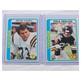 Lot of 2 Vitnage Topps 1978 Football Cards Featuring Ron Yary #430 and Paul Krause #378 - Minnesota Vikings Vintage Football Cards Lot of 2 Vitnage Topps 1978 Football Cards Featuring Ron Yary #430 and Paul Krause #378 - Minnesota Vikings Vintage Football Cards