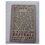 Dave "Gus" Bell 1951 Bowman #40 - Pittsburgh Pirates Vintage Baseball Card Dave "Gus" Bell 1951 Bowman #40 - Pittsburgh Pirates Vintage Baseball Card