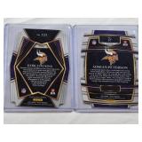 Lot of 2 Die Cut Refractors Kirk Cousins 2021 Painini #123 and Adrian Peterson 2021 Panini Prizm #37 Lot of 2 Die Cut Refractors Kirk Cousins 2021 Painini #123 and Adrian Peterson 2021 Panini Prizm #37