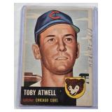 Toby Atwell 1953 Topps #23 - Chicago Cubs Vintage Baseball Card Toby Atwell 1953 Topps #23 - Chicago Cubs Vintage Baseball Card