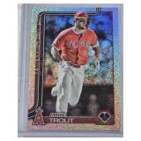 Mike Trout 2025 Topps Holo Foil #200 Series One - Los Angeles Angels Baseball Card Mike Trout 2025 Topps Holo Foil #200 Series One - Los Angeles Angels Baseball Card