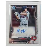 Lot of 5 Minnesota Twins Baseball Cards Featuring Gabriel Maciel Auto, Andrew Bechtold Bowman 1st Auto, Misael Urbina Numbered, Henry Chivilli Bowman 1st, Connor Prielipp 471/499 Lot of 5 Minnesota Twins Baseball Cards Featuring Gabriel Maciel Auto, Andrew Bechtold Bowman 1st Auto, Misael Urbina Numbered, Henry Chivilli Bowman 1st, Connor Prielipp 471/499
