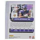 Justin Jefferson 2022 Panini Donruss Optic Prizm Silver Holo #129 - Minnesota Vikings Football Card Justin Jefferson 2022 Panini Donruss Optic Prizm Silver Holo #129 - Minnesota Vikings Football Card
