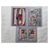 Lot of 3 Joe Montana Cards, One with Len Dawson Lot of 3 Joe Montana Cards, One with Len Dawson