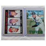Lot of 2 Jim Kaat Baseball Cards Including 1966 Topps Strikeout Leaders and 1967 Topps #300 - Minnesota Twins Vintage Baseball Cards Lot of 2 Jim Kaat Baseball Cards Including 1966 Topps Strikeout Leaders and 1967 Topps #300 - Minnesota Twins Vintage Baseball Cards
