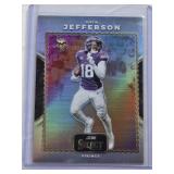 Justin Jefferson 2024 Panini Select Silver Holo Prizm #4 - Minnesota Vikings Football Card Justin Jefferson 2024 Panini Select Silver Holo Prizm #4 - Minnesota Vikings Football Card
