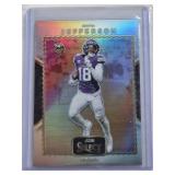 Justin Jefferson 2024 Panini Select Silver Holo Prizm #4 - Minnesota Vikings Football Card Justin Jefferson 2024 Panini Select Silver Holo Prizm #4 - Minnesota Vikings Football Card