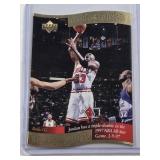Michael Jordan 1997 Upper Deck Memorable Moments Die Cut #1 - Chicago Bulls Basketball Card Michael Jordan 1997 Upper Deck Memorable Moments Die Cut #1 - Chicago Bulls Basketball Card