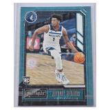 Anthony Edwards Rookie 2020 Panini Chronicles Playbook Blue SP #167 - Minnesota Timberwolves Basketball Card Anthony Edwards Rookie 2020 Panini Chronicles Playbook Blue SP #167 - Minnesota Timberwolves Basketball Card