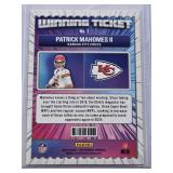 Patrick Mahomes 2024 Panini Contenders Winning Ticket Disco Foil #1 - Kansas City Chiefs Football Card Patrick Mahomes 2024 Panini Contenders Winning Ticket Disco Foil #1 - Kansas City Chiefs Football Card