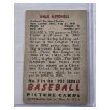 Dale Mitchell 1951 Bowman #5 - Cleveland Indians Vintage Baseball Card Dale Mitchell 1951 Bowman #5 - Cleveland Indians Vintage Baseball Card