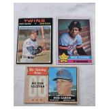 Lot of 3 Rod Carew Baseball Cards Including 1971 Topps #210, 1976 Topps #400 and 1968 Sporting News All-Star Selection Vintage Cards Lot of 3 Rod Carew Baseball Cards Including 1971 Topps #210, 1976 Topps #400 and 1968 Sporting News All-Star Selection Vintage Cards
