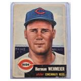 Herman Wehmeier 1953 Topps #110 - Cincinnati Reds Vintage Baseball Card Herman Wehmeier 1953 Topps #110 - Cincinnati Reds Vintage Baseball Card
