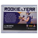 J.J. McCarthy Rookie 2024 Panini Contenders Pulsar Insert #8 - Minnesota Vikings Football Card J.J. McCarthy Rookie 2024 Panini Contenders Pulsar Insert #8 - Minnesota Vikings Football Card