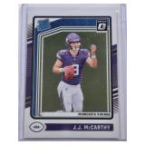 J.J. McCarthy Rated Rookie 2024 Panini Donruss Optic #235 - Minnesota Vikings Football Card J.J. McCarthy Rated Rookie 2024 Panini Donruss Optic #235 - Minnesota Vikings Football Card