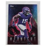 Dallas Turner Rookie 2024 Topps Midnight Refractor #59 and Numbered 56/99 - Minnesota Football Card Dallas Turner Rookie 2024 Topps Midnight Refractor #59 and Numbered 56/99 - Minnesota Football Card