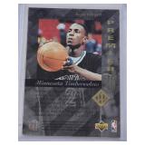 Kevin Garnett Rookie 1996 Upper Deck Premier Prospects Foil #169 - Minnesota Timberwolves Basketball Card Kevin Garnett Rookie 1996 Upper Deck Premier Prospects Foil #169 - Minnesota Timberwolves Basketball Card