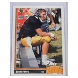 Brett Favre Star Rookie 1991 Upper Deck #13 - Atlanta Falcons Football Card Brett Favre Star Rookie 1991 Upper Deck #13 - Atlanta Falcons Football Card