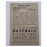 Frank Hiller 1952 Bowman #114 - Cincinnati Reds Vintage Baseball Card Frank Hiller 1952 Bowman #114 - Cincinnati Reds Vintage Baseball Card