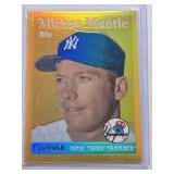 Mickey Mantle 2010 Topps Gold Refractor SP 1 of 3 - New York Yankees Baseball Card Mickey Mantle 2010 Topps Gold Refractor SP 1 of 3 - New York Yankees Baseball Card