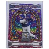 Justin Jefferson 2024 Panini Contenders Supernatural Disco Foil Insert #7 - Minnesota Vikings Football Card Justin Jefferson 2024 Panini Contenders Supernatural Disco Foil Insert #7 - Minnesota Vikings Football Card