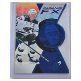 Kirill Kaprizov 2023-24 Upper Deck SPx Radiance Blue Die Cut #RFX-50 and Numbered 276/299 - Minnesota Wild Hockey Card Kirill Kaprizov 2023-24 Upper Deck SPx Radiance Blue Die Cut #RFX-50 and Numbered 276/299 - Minnesota Wild Hockey Card