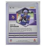 Justin Jefferson 2021 Panini Mosaic Pink Prizm #132 - Minnesota Vikings Football Card Justin Jefferson 2021 Panini Mosaic Pink Prizm #132 - Minnesota Vikings Football Card
