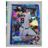 Lot of 5  Minnesota Twins Baseball Cards Tanner Schobel Auto, Jose Miranda 128/199, Aaron Sabato 1st Bowman, Ariel Castro 78/199, and Danny De Andrade 1st Bowman Lot of 5  Minnesota Twins Baseball Cards Tanner Schobel Auto, Jose Miranda 128/199, Aaron Sabato 1st Bowman, Ariel Castro 78/199, and Danny De Andrade 1st Bowman