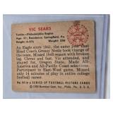Vic Sears 1950 Bowman #94 - Philadelphia Eagles Vintage Football Card Vic Sears 1950 Bowman #94 - Philadelphia Eagles Vintage Football Card
