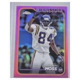 Randy Moss 2024 Topps Chrome Refractor #112 - Minnesota Vikings Football Card Randy Moss 2024 Topps Chrome Refractor #112 - Minnesota Vikings Football Card