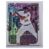 Byron Buxton Mini SP Rookie 2015 Topps Chrome Shimmer #FFM-BB - Minnesota Twins Baseball Card Byron Buxton Mini SP Rookie 2015 Topps Chrome Shimmer #FFM-BB - Minnesota Twins Baseball Card