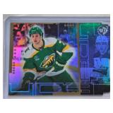 Brock Faber Rookie 2023-24 Upper Deck Technology FX Foil Die Cut #UD3-7 - Minnesota Wild Hockey Card Brock Faber Rookie 2023-24 Upper Deck Technology FX Foil Die Cut #UD3-7 - Minnesota Wild Hockey Card