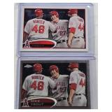 Lot of 2 Mike Trout Baseball Cards Including Topps Base #446 and Topps Chrome #144 Lot of 2 Mike Trout Baseball Cards Including Topps Base #446 and Topps Chrome #144