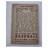 Sam Chapman 1951 Bowman #9 - Philadelphia Athletics Vintage Baseball Card Sam Chapman 1951 Bowman #9 - Philadelphia Athletics Vintage Baseball Card