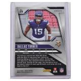 Dallas Turner Rookie 2024 Panini Prizm Red, White, Blue #324 - Minnesota Vikings Football Card Dallas Turner Rookie 2024 Panini Prizm Red, White, Blue #324 - Minnesota Vikings Football Card