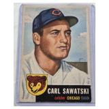 Carl Sawatski 1953 Topps #202 - Chicago Cubs Vintage Baseball Card Carl Sawatski 1953 Topps #202 - Chicago Cubs Vintage Baseball Card
