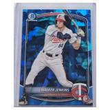 Walker Jenkins Rookie 2025 Bowman Chrome Sapphire #BCP-1 - Minnesota Twins Baseball Card Walker Jenkins Rookie 2025 Bowman Chrome Sapphire #BCP-1 - Minnesota Twins Baseball Card