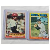 Lot of 2 Carlton Fisk Baseball Cards Including 1976 Topps #365 and 1975 Topps #80 Lot of 2 Carlton Fisk Baseball Cards Including 1976 Topps #365 and 1975 Topps #80