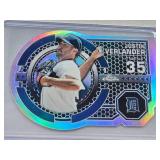 Justin Verlander 2013 Topps Chrome Die Cut Refractor #DY-JVE - Detroit Tigers Baseball Card Justin Verlander 2013 Topps Chrome Die Cut Refractor #DY-JVE - Detroit Tigers Baseball Card