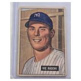 Vic Raschi 1951 Bowman #25 - New York Yankees Vintage Baseball Card Vic Raschi 1951 Bowman #25 - New York Yankees Vintage Baseball Card