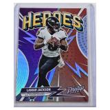 Lamar Jackson 2023 Panini Prestige Heroes Foil Insert #H-5 - Baltimore Ravens Football Card Lamar Jackson 2023 Panini Prestige Heroes Foil Insert #H-5 - Baltimore Ravens Football Card