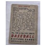 Mike Garcia 1951 Bowman #150 - Cleveland Indians Vintage Baseball Card Mike Garcia 1951 Bowman #150 - Cleveland Indians Vintage Baseball Card