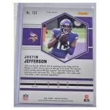 Justin Jefferson 2021 Panini Mosaic Silver Prizm  #132 - Minnesota Vikings Football Card Justin Jefferson 2021 Panini Mosaic Silver Prizm  #132 - Minnesota Vikings Football Card
