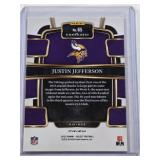 Justin Jefferson 2023 Panini Select Silver Holo #65 - Minnesota Vikings Football Card Justin Jefferson 2023 Panini Select Silver Holo #65 - Minnesota Vikings Football Card