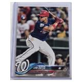 Juan Soto Rookie 2018 Topps Update Series #US300 - Washington Nationals Baseball Card Juan Soto Rookie 2018 Topps Update Series #US300 - Washington Nationals Baseball Card