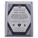 Josh Jacobs Rookie Relic 2019 Panini Donruss Optic Phenom Refractor Prizm #RP8 - Las Vegas Raiders Football Card Josh Jacobs Rookie Relic 2019 Panini Donruss Optic Phenom Refractor Prizm #RP8 - Las Vegas Raiders Football Card